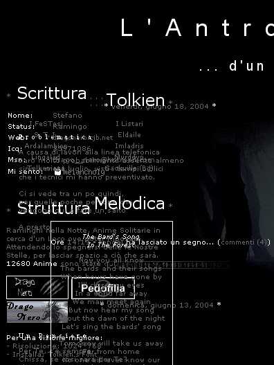 Il sito di Tengai su Firefox